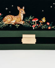 Load image into Gallery viewer, Fawn Embroidered Green Crossbody Bag