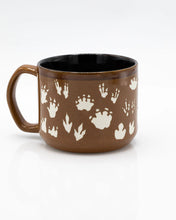 Load image into Gallery viewer, Dinosaur Footprints Hand Carved Ceramic Mug