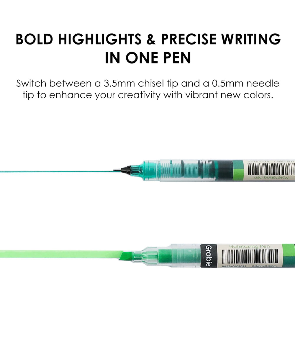Vivid Splash Dual-Tip Notetaking Pen Set of 6 – sbnature Store