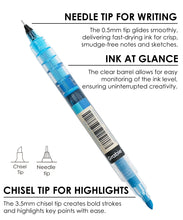 Load image into Gallery viewer, Vivid Splash Dual-Tip Notetaking Pen Set of 6