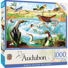 Load image into Gallery viewer, Audubon Harmony of Birds and Stream 1000pc Puzzle