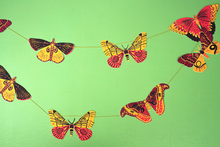 Load image into Gallery viewer, Colourful Butterflies Sewn Garland