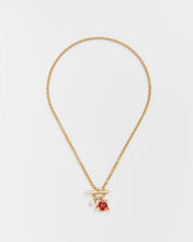 Load image into Gallery viewer, English Rose Pearl Gold Chain Necklace