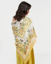 Load image into Gallery viewer, Cybele Yellow Narrative Square Scarf