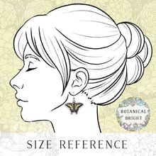 Load image into Gallery viewer, Swallowtail Butterfly Earrings: Gold