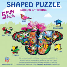 Load image into Gallery viewer, Garden Gathering Shaped 100pc Puzzle