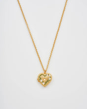 Load image into Gallery viewer, Gaia Lily Heart Locket Necklace