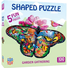 Load image into Gallery viewer, Garden Gathering Shaped 100pc Puzzle
