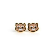 Load image into Gallery viewer, Raccoon Earrings