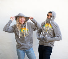 Load image into Gallery viewer, SBMNH Ballast Wave/Palms Hooded Long Sleeve Shirt