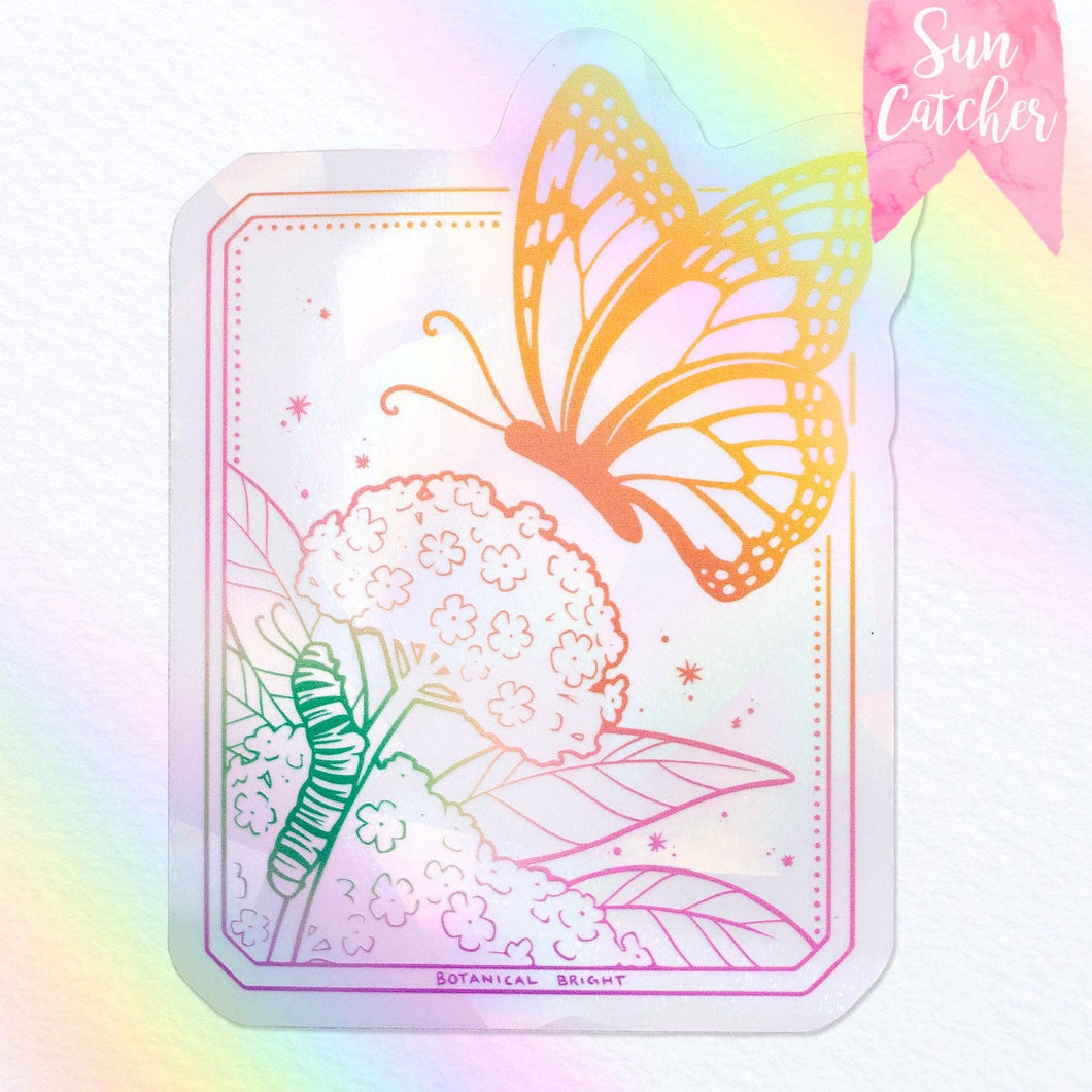 Monarch Butterfly Sun Catcher Rainbow Maker Window Sticker
