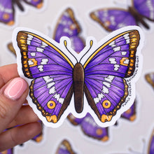 Load image into Gallery viewer, Purple Emperor Butterfly Waterproof Vinyl Sticker
