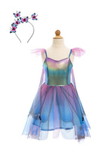 Load image into Gallery viewer, Purple Butterfly Twirl Dress &amp; Wings &amp; Headband
