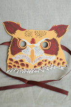 Load image into Gallery viewer, Owl Mask Greeting Card
