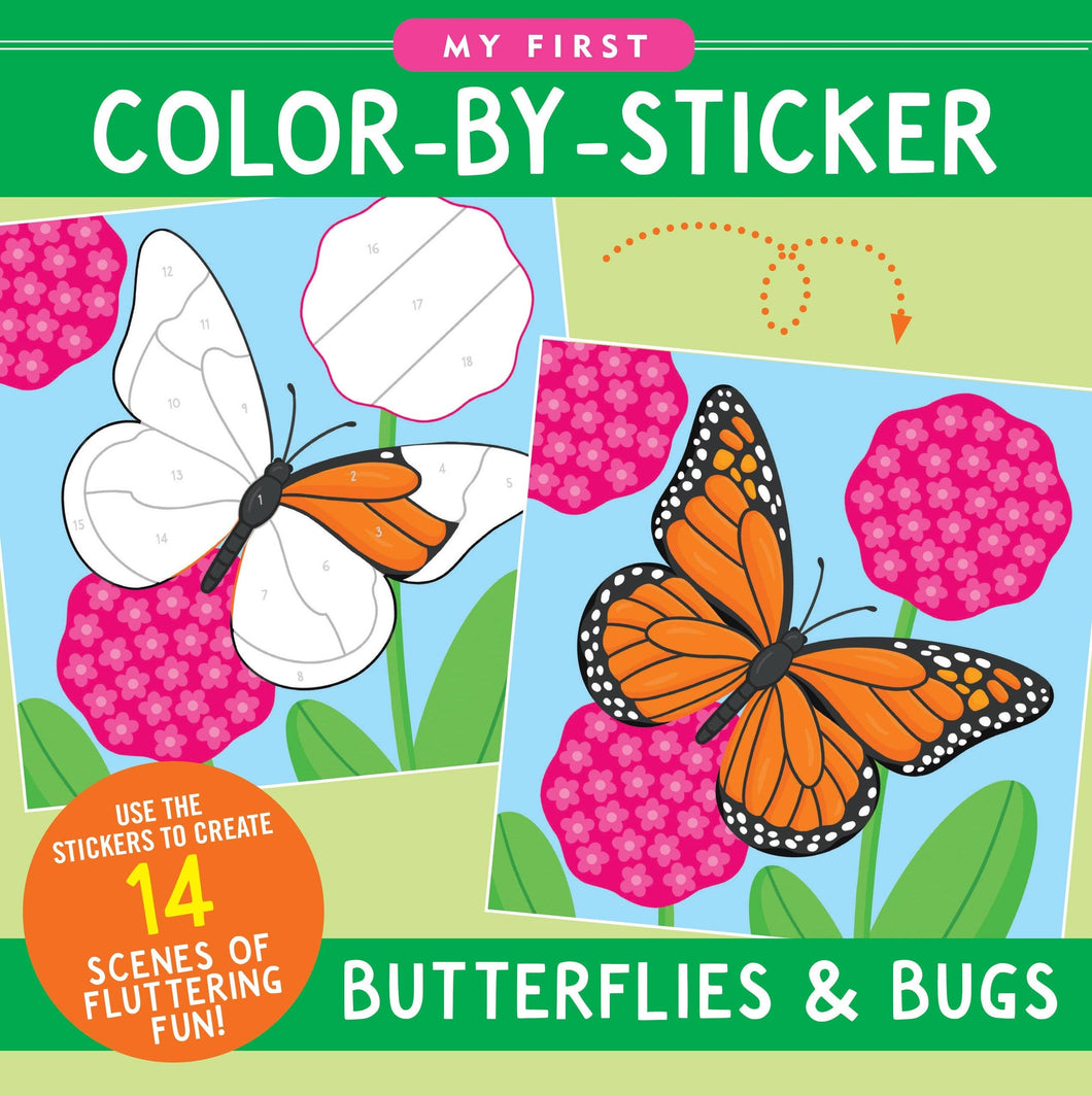 My First Color-By-Sticker Book: Butterflies & Bugs