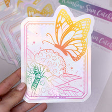 Load image into Gallery viewer, Monarch Butterfly Sun Catcher Rainbow Maker Window Sticker
