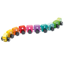Load image into Gallery viewer, Wooden Rainbow Caterpillar Cubika
