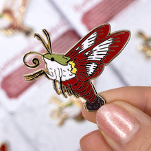 Load image into Gallery viewer, Hummingbird Moth Enamel Pin
