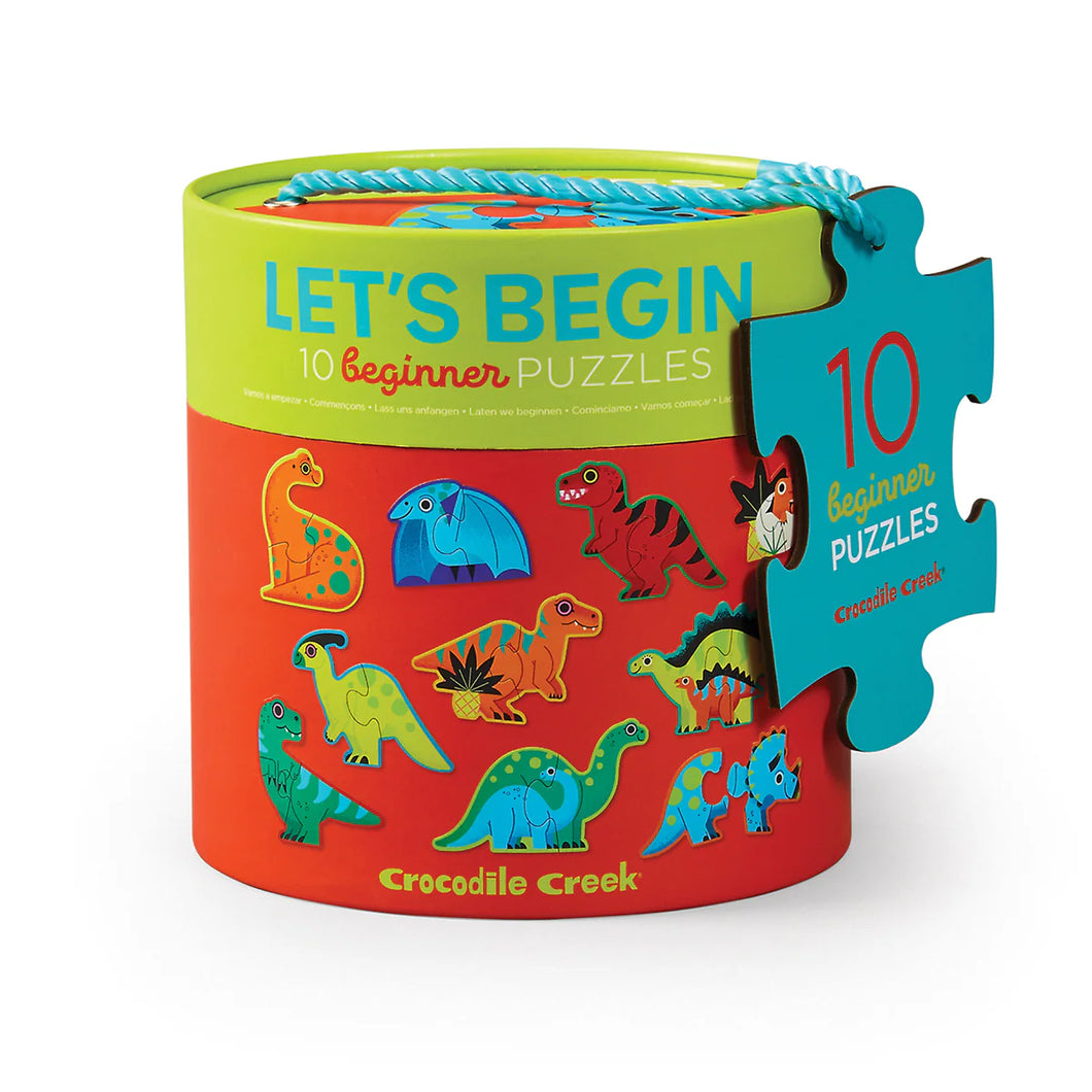 Dinosaur Let's Begin Puzzle 2pc