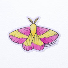 Load image into Gallery viewer, Rosy Maple Moth Waterproof Vinyl Sticker
