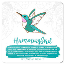 Load image into Gallery viewer, Hummingbird Enamel Pin
