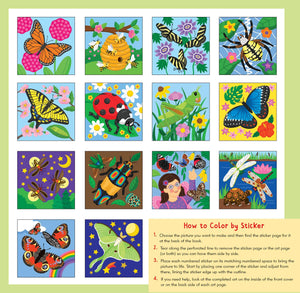 My First Color-By-Sticker Book: Butterflies & Bugs