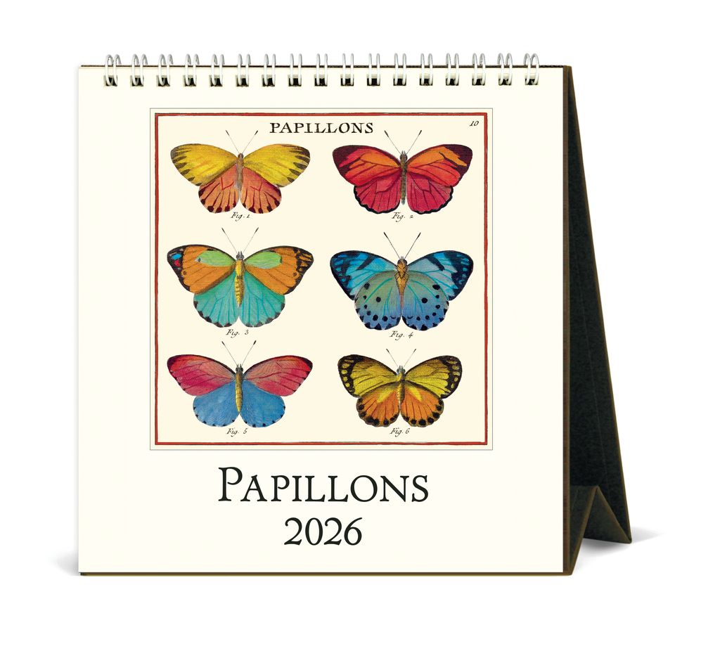 Papillons Desk Calendar