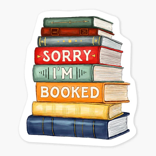 Booked Sticker