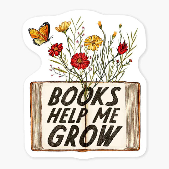 Books Help Me Grow Sticker
