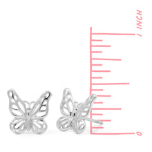 Load image into Gallery viewer, Delicate Monarch Outline Stud Earrings
