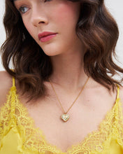 Load image into Gallery viewer, Gaia Lily Heart Locket Necklace
