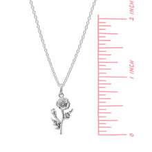 Load image into Gallery viewer, SS Poppy Flower Necklace

