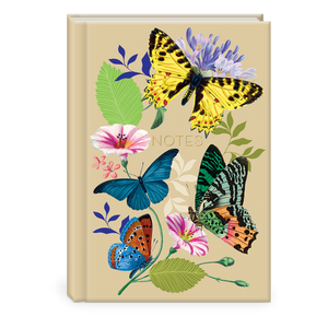 Vintage Floral Butterflies Hardcover Journal