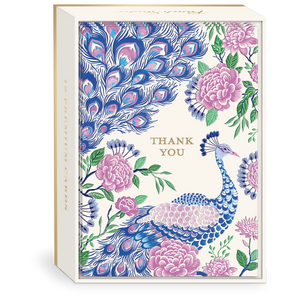 Peacock Thank You Boxed Notes