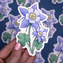 Load image into Gallery viewer, Colorado Blue Columbine Waterproof Vinyl Sticker
