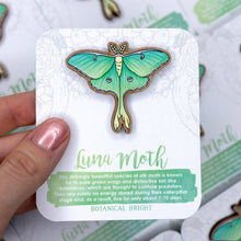 Load image into Gallery viewer, Luna Moth Wood Pin

