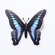 Load image into Gallery viewer, Bluebottle Butterfly Waterproof Vinyl Sticker
