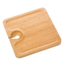 Load image into Gallery viewer, Bamboo Appetizer Plate w/ Paper Band
