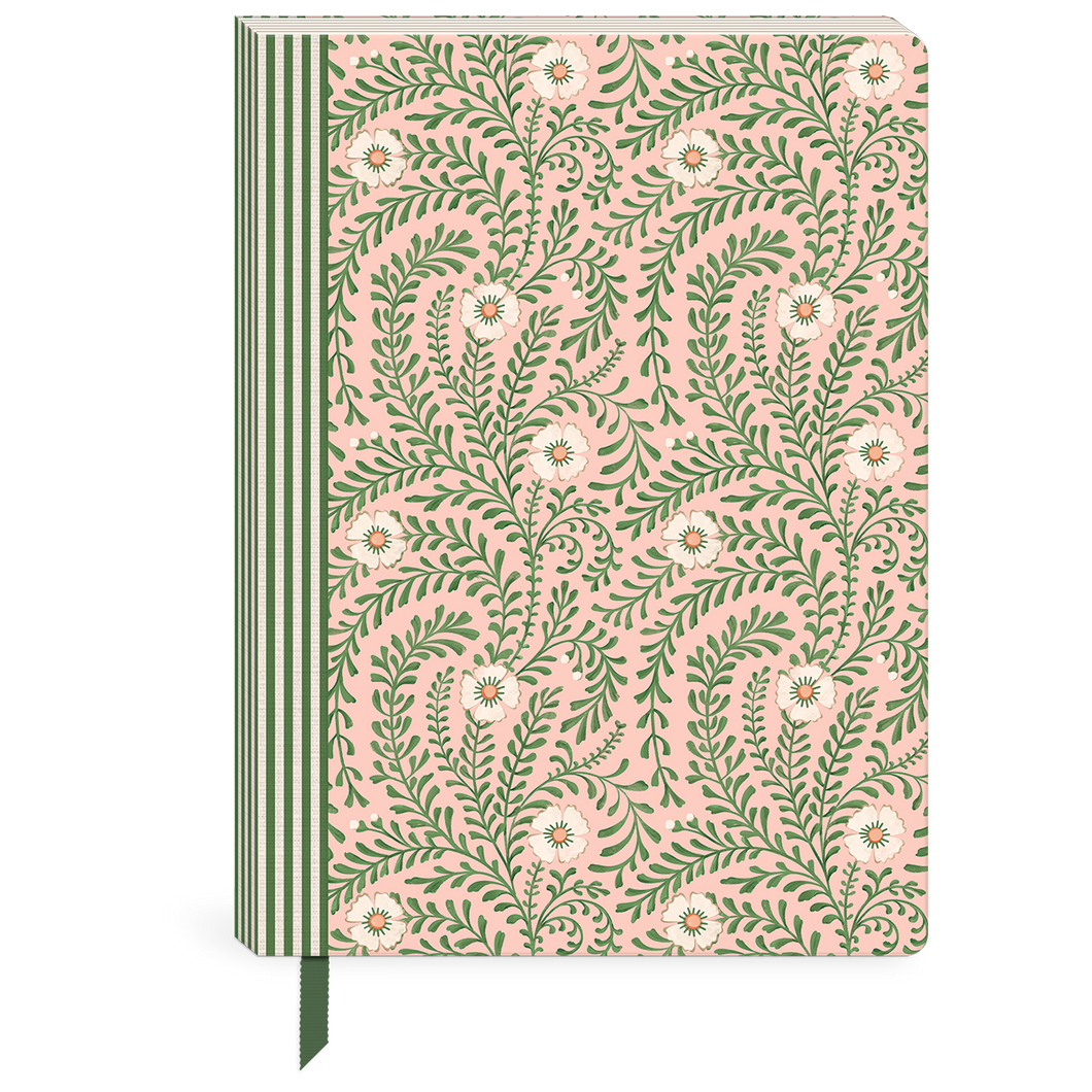 Pink Floral Softcover Journal