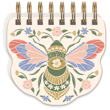 Load image into Gallery viewer, Wildflower Meadow Bee Spiral Notepad
