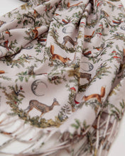 Load image into Gallery viewer, A Night&#39;s Tale Woodland Heavyweight Scarf Crystal Grey
