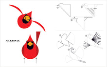 Load image into Gallery viewer, Charley Harper&#39;s Sketchbook: How to Draw 28 Birds in Harper&#39;s Style
