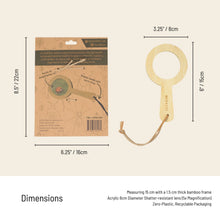 Load image into Gallery viewer, Eye Spy Eco-Bamboo 5x Magnifying Glass
