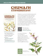 Load image into Gallery viewer, Chumash Ethnobotany: Plant Knowledge Among the Chumash People of Southern California 2nd Edition
