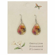 Load image into Gallery viewer, Cottage Floral Multicolor Dried Flower Earrings
