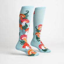 Load image into Gallery viewer, Wonderland Mushrooms Knee High Socks
