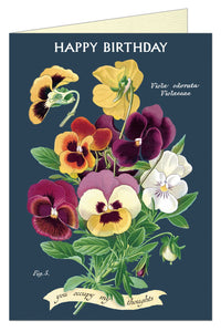 Happy Birthday Violet Greeting Card