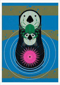 Charley Harper: Devotion in the Ocean Birthday Card