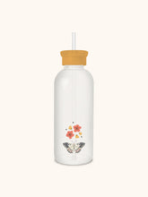 Load image into Gallery viewer, Grow, Evolve, Transform Glass Water Bottle w/ Straw
