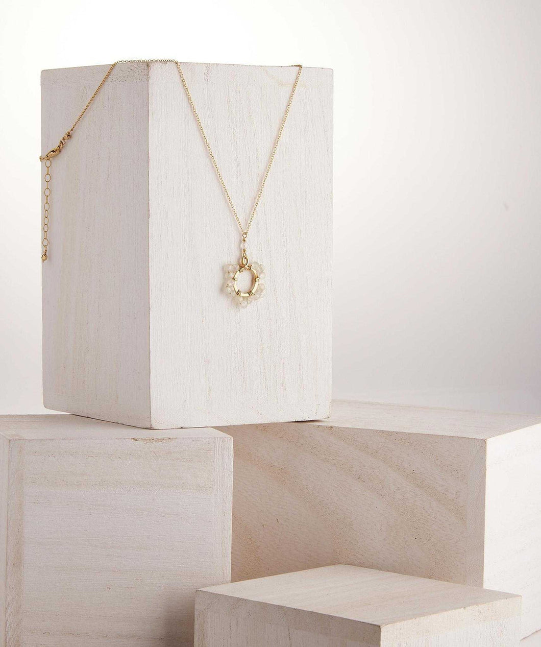 Moonstone Gold Chain Necklace